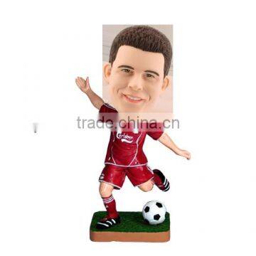 custom make 3d plastic football player bobble heads,3d plastic bobble head of custom designs