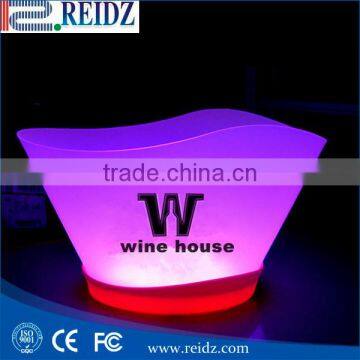 REIDZ Factory Hot Supply Colour Changing LED Ice Bucket 3.5L Hot Sale PP Illuminated Led Ice Bucket photo-5