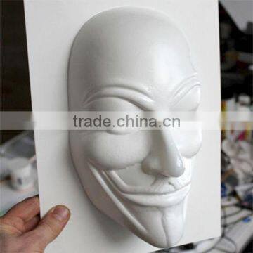 White Custom Made Vacuum Thermoforming Plastic Masks