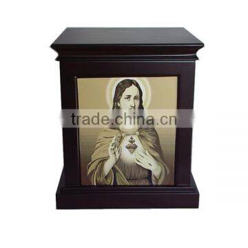 Forever memory wooden wholesale cremation urns with photo frame