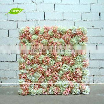 GNW FLW1508-3 Fake Rose And Hydrangea Flower Wall Artificial Wedding Stage Backdrop photo-2