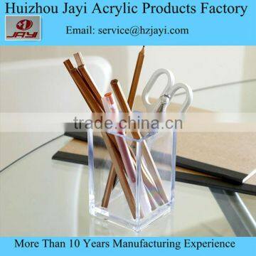 Factory Supply Single Clear Stationery Acrylic Pen Container Holder photo-5