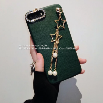 Imitation PU Leather Cell Phone Cover Shell Diamond Mobile Phone Cases for IPhone7/7Plus/6/6s/6plus/6splus Accessories photo-2