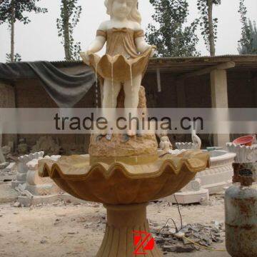 Baby outdoor water marble fountain