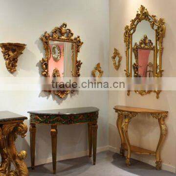 Factory Wholesales Side console table with mirror set