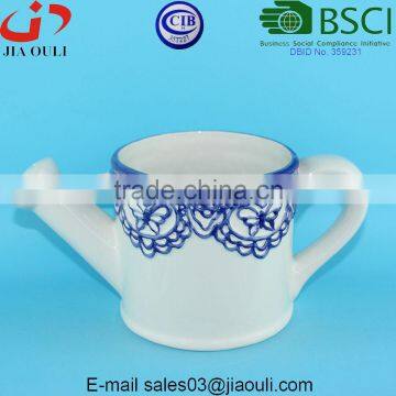 BSCI Audit Factory under Glazed ceramic watering pot for flowers