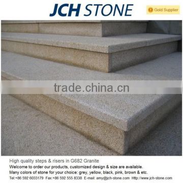 High grade outdoor natural granite stair steps