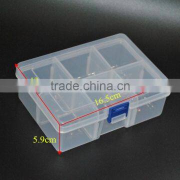 6 Compartments Clear PP Plastic DIY Divider Beads Box Electronic Components Storage Bin Box photo-3
