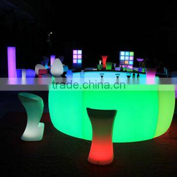 Round shape fashinable home bar furniture, outdoor led bar counter