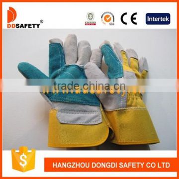 DDSAFETY Leather Working Gloves Double Palm Safety Working Gloves