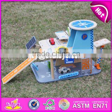 2017 New Products Children Parking Toy Wooden Toy Garage Set W04B048 photo-2