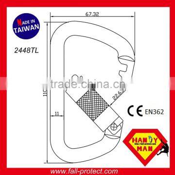 With CE EN362 Certification Steel Classic D Type Quicklock Carabiner photo-4