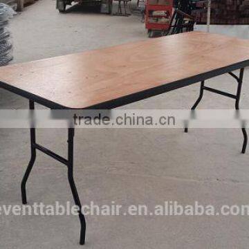 High Quality 6ft Plywood Folding Table with iron suppport popular in New Zealand for sale