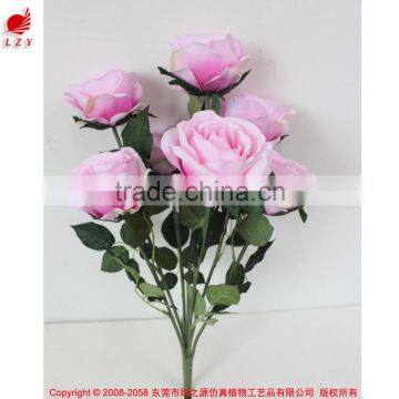 Factory direct artificial bouquet wedding rose flowers