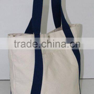 12 Oz Natural Canvas Tote Bag With Cotton Web Handle - Made in India photo-3
