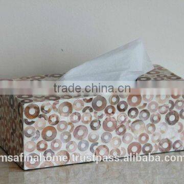 Rectangle lacquer decor tissue box