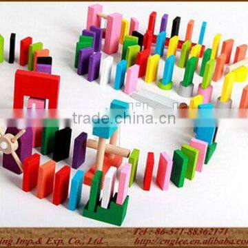 120pcs Adult Wooden Domino Racing Building block toy