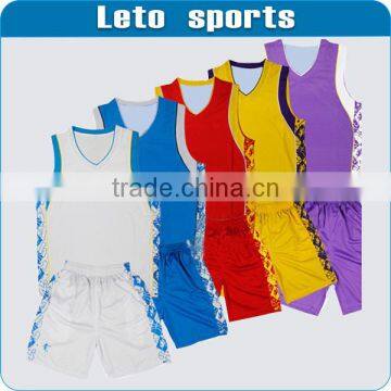 sublimation basketball home jersey/basketball away jersey