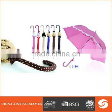 lace umbrella high quality auto open lace straight umbrella