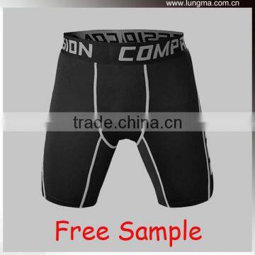 OEM Private Label Mens Boxer Fitness Running Compression Shorts