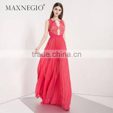 2017 Garment Factory New Arrived High Fashion Design Layered Lace Dress Woman Evening Dress photo-3