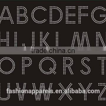 Crystal Letter Custom Tennis Hot Fix Rhinestone for Clothing photo-2