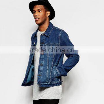 Wholesale Cheap Jacket High Quality Fashion Denim Overcoat for Men photo-2