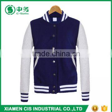 Wholesale Multi Color Korean Style Stand Collar Slim Fit Mens Blank Baseball Jacket photo-4