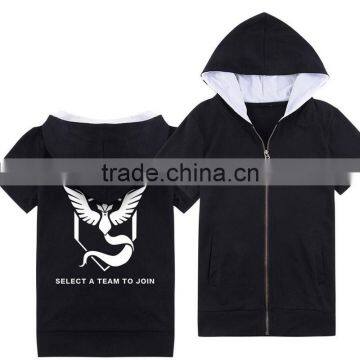 High Quality Pokemon Go Team Valor Team Mystic Team Instinct Hoodies T-shirt photo-3