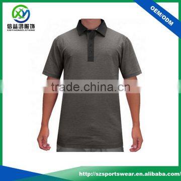 Custom made polyester/Lycra blended material mens dry fit polo shirt