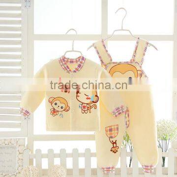 Wholesales Spring Autumn Cotton Printing Baby Clothes Set Wear photo-6