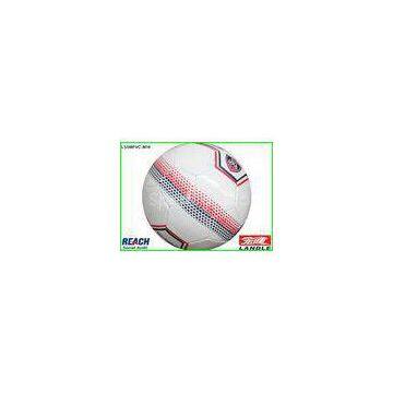 White Stitched Official Size PVC Soccer Ball Size 5 With Soccer Star Printed