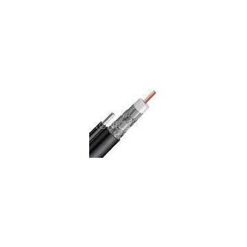 RG11 CATV Coaxial Cable with Messenger Copper Clad Steel Conductor PE Jacket