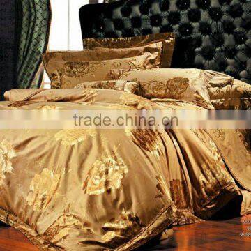 elegant golden hotel and home bedding sets