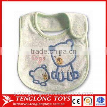 Wholesale fancy soft cotton bear baby bibs