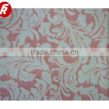 100 polyester emboss swirl rose pv plush fabric blanket