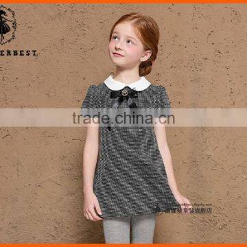 girls british style A-line dress