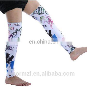 Sublimation custom leg sleeves cycling wholesale foot sleeve compression