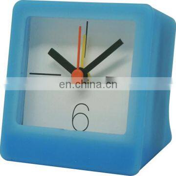 (S1404Y)2015 funny mini silicone table alarm clock for traveler