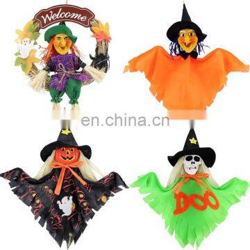 wholesale halloween decorations door hanging cheap witch wreath home door hanger for sale MFJ-0039