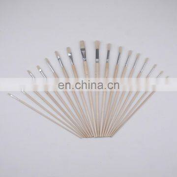 18-Piece Long Handle Bristle Hair Artist Painting Brush Set In PVC Box photo-4