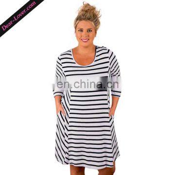 High Quality Woman Casual Clothes 3XL Plus Size Dress