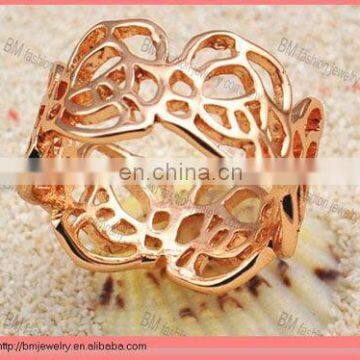 unique style gold fashion hollow finger o rings jewelry