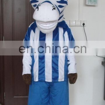 2016 high quality zebra mascot costume for adults