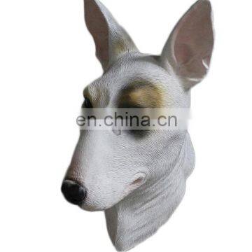 Deluxe Quality 3D Custom Fancy Dress Latex Bull Terrier Mask for Carnival