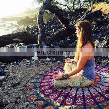 Mandala Hippie Boho Yoga Mat Roundie Beach Throw Mandala Tapestry Round Table Cover