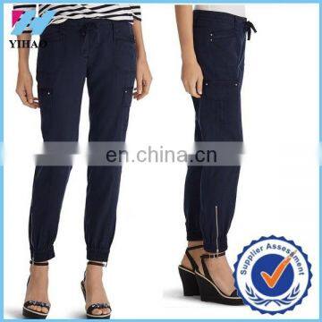 Yihao trade assurance Navy cargo jogger pants-women legging pants