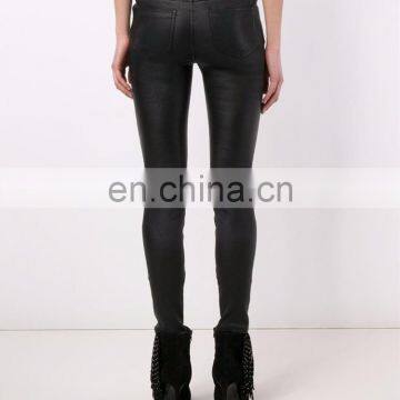 Five Pockets Design Slim Tight Leather Pants photo-6