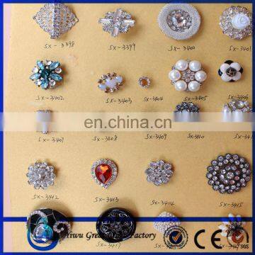 custom garment metal coat fashion vintage rhinestone buttons wholesale