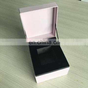 Rectangle High Design Soft Pink Printing Matt Glasses Box With Foam Insert photo-3